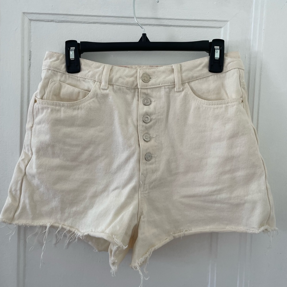 Zara High Waisted Jean Shorts